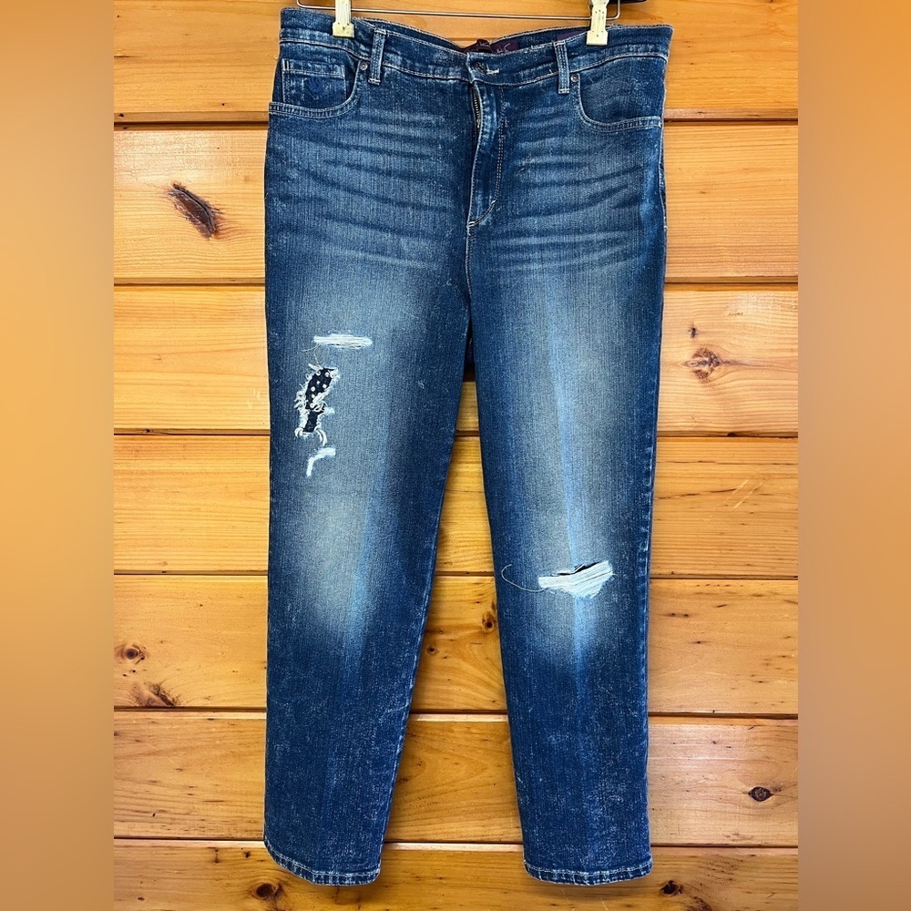 Gloria Vanderbilt Strtchy Amanda Rip & Repair Jeans 14P